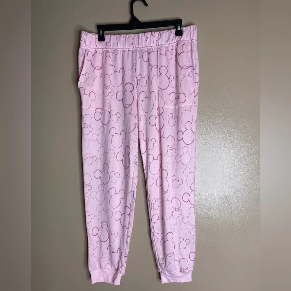Pink Joggers with Mickey Mouse Pattern‎ - Picture 5 of 11